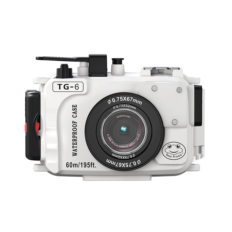 Amazon | Seafrogs Olympus TG6用防水ケース、ドームポートと