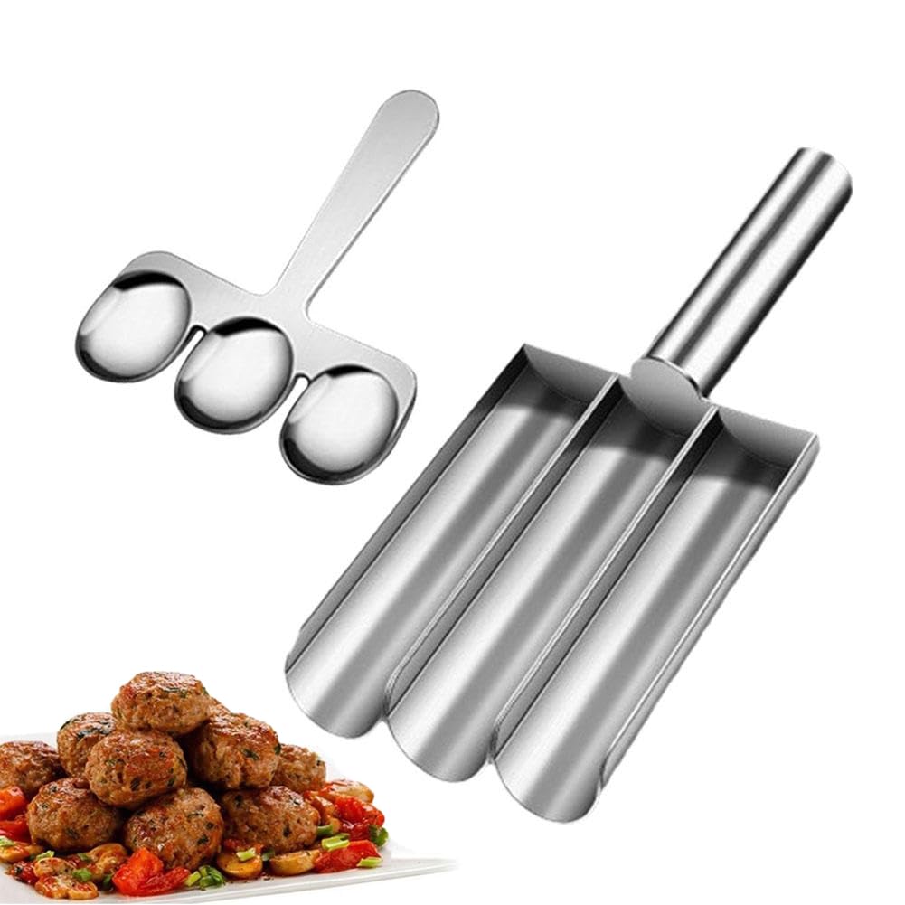 Rockible Dispensador De Albóndigas – Máquina Para Hacer 5 Albóndigas A La Vez, Utensilio De Cocina Para Pescado Y Hamburguesas