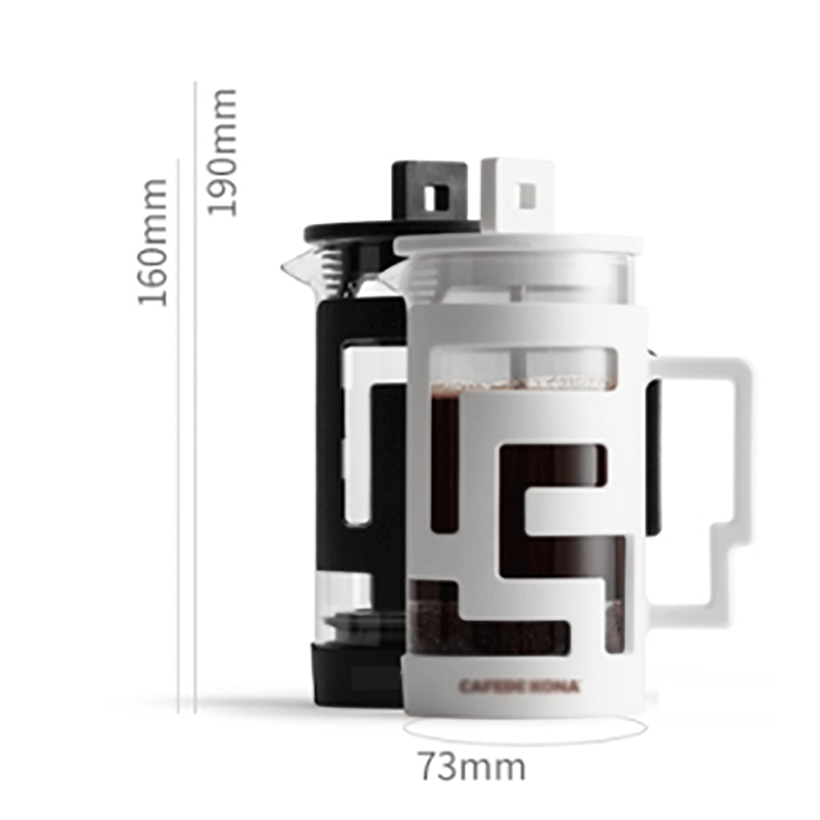 Prensa De Café De Vidrio, Mini Cafetera De Prensa Francesa De 350 Ml con Filtro De Acero Inoxidable Reutilizable, Filtra Eficazmente Los Posos De Café, para Regalos De Viaje De Camping