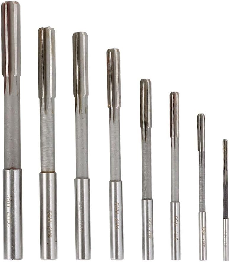 Genuine 8Pcs Reamer Set HSS H8 Straight Shank Chuck Machine 3/4/5/6/7/8/9/10mm OEM-Quality Replacement Part