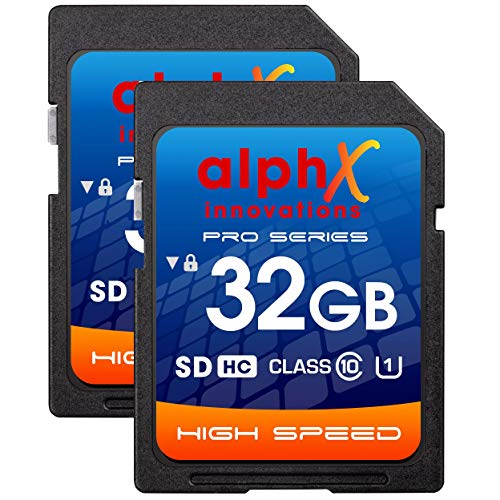 AlphX 32gb SD HC Class 10 High-Speed Memory Card for T7i T7 T6i T6S T6 T5i T5 T4i T3i T3 T2i T2 T1 XS SL1 SL2 Digital Camera