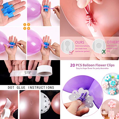 image for ELLECK Balloon Pump, Portable Dual Nozzle Ballon Inflator Pump For Bal