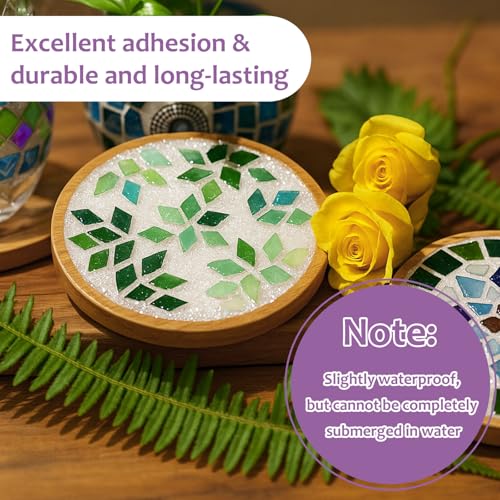 Image of 1DFAUL 200g Mosaic Crystal Grout for Crafts, Direct caulking (White) | High Color Contrast, Mosaics Tile Tools, Suitable for Mosaic Tiles, DIY Craft Projects