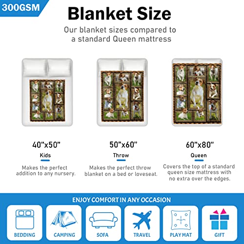 Jack Russell Terrier Blanket for Women Men, Jack Russell Terrier Gifts for Dog Lover, Soft Cozy Lightweight Warm Flannel Blankets and Throws for Sofa Living Room Decor, 60" x 80" Twin Size - Cosy Home Interiors Jack Russell Terrier Blanket for Women Men, Jack Russell Terrier Gifts for Dog Lover, Soft Cozy Lightweight Warm Flannel Blankets and Throws for Sofa Living Room Decor, 60" x 80" Twin Size - Image 6