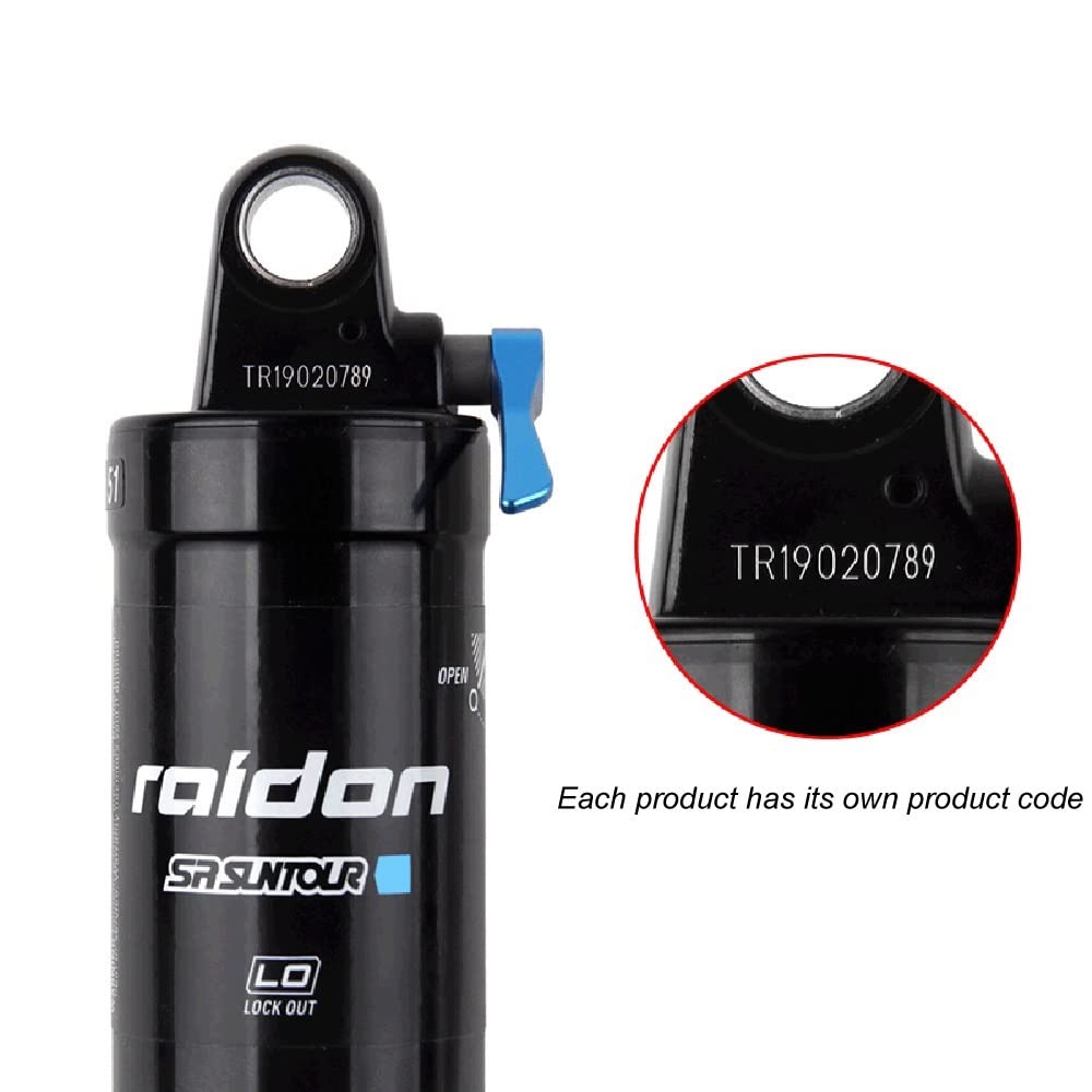 AO8RC Luftstoßdämpfer 165mm Für Mountainbikes - Verstellbar Mit Lockout & Rückprall