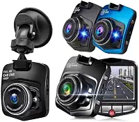 Câmera Veicular DVR Recarregável Full HD 1080P | Câmera Filmadora De Carros, Caminhões, Caminhonetes e Veículos Gerais | Gravação Em Loop | Com Sensor De Colisão e Modo Estacionamento (Preto)