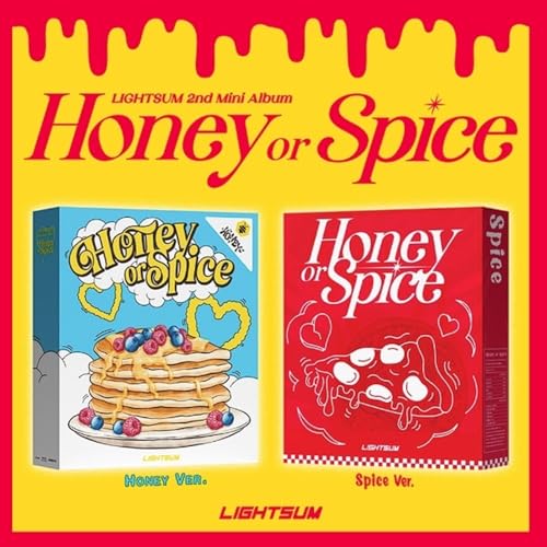 LIGHTSUM Honey or Spice 2nd Mini Album CD+Booklet+Photobook+Lyric paper+Photocard+Sticker+Poster on pack+Tracking Sealed LS (SET(Honey+Spice))