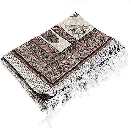 Dgtrhted Muslim Gebetsteppich aus Baumwolle Teppich Islamischer Kniend Mat Beten Becher Muslim Supplies Cover