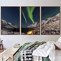 3 Piece Framed Canvas Wall Art Astronomy & Space Canvas Prints Home Artwork Decoration for Living Room,Bedroom - 16