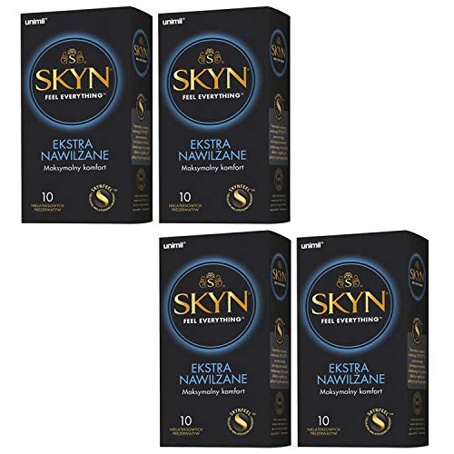 SKYN® Extra Lubricated, Condones sin látex extra lubricados - Pack de 10 x 4