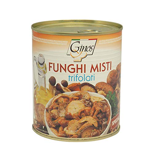 Variado de 7 tipos de setas en aceite TRE CIME FUNGHI MISTI TRIFOLATI: