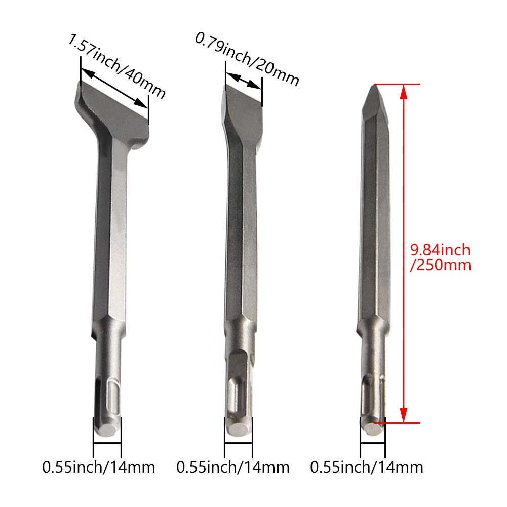 370 125 1 SB - Scalpello Per Piastrelle, Piatto - Foto 3