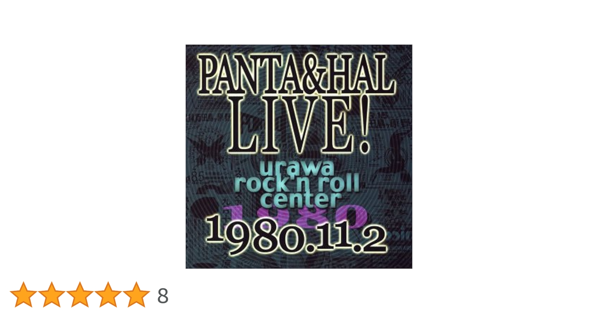 新品未開封 廃盤 CD PANTA＆HAL LIVE! 1980.11.2 Amazon.co.jp: PANTA&HAL LIVE!1980.11.2: ミュージック