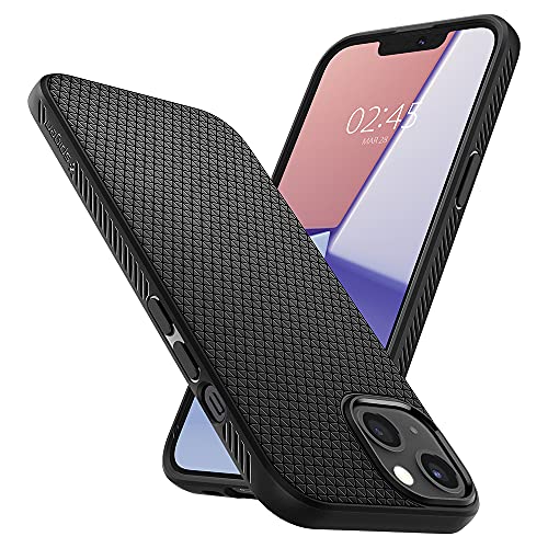 Spigen Liquid Air Back Cover Case Compatible with iPhone 13 (TPU | Matte Black) 4 51BP7PpEUVL