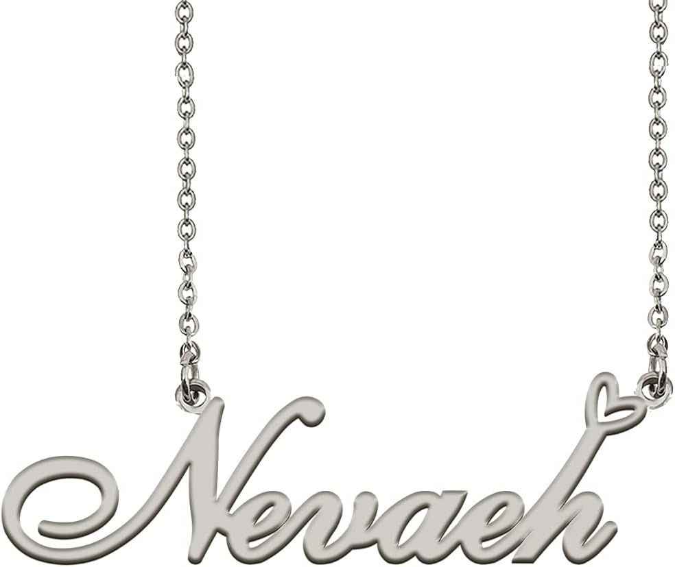 HUAN XUNCustomized Custom Made Any Name Necklace for Women in Gold Silver