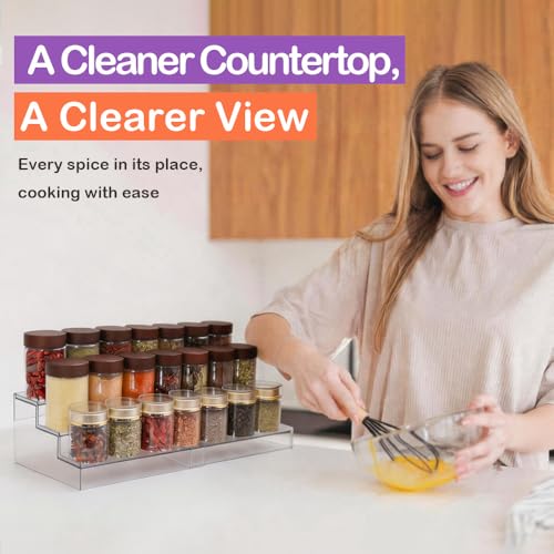 Expandable-3-layer-transparent-acrylic-spice-rack-manager-adjustable-spice-storage-rack-versatile-suitable-for-countertops-kitchens-bathrooms-and-study-rooms