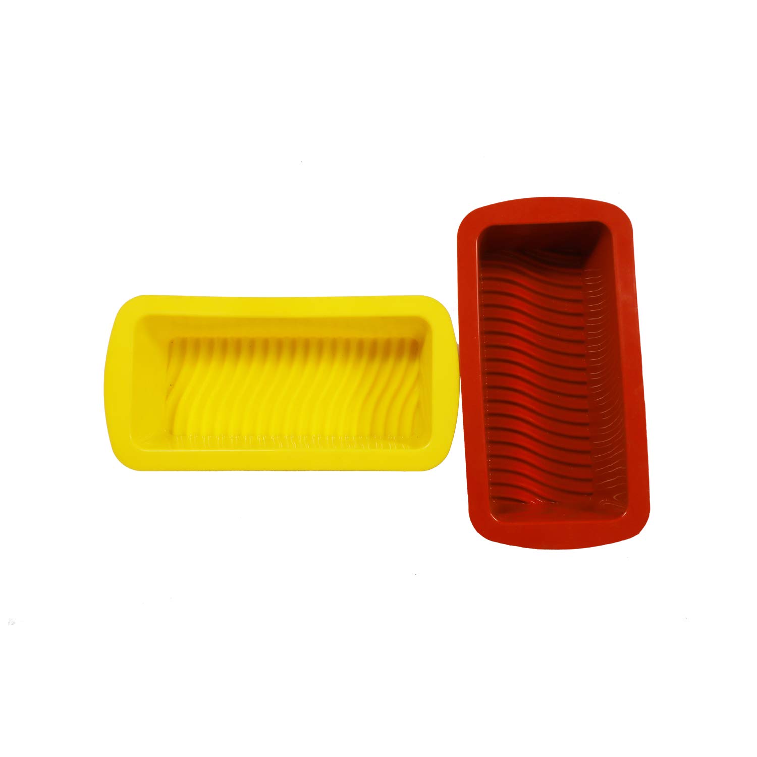 Amos Silicone Rectangle Shape Bread, Loaf, Fruit or Chocolate Cake Making Mold Pan Pack of 1 (Random Color) 2