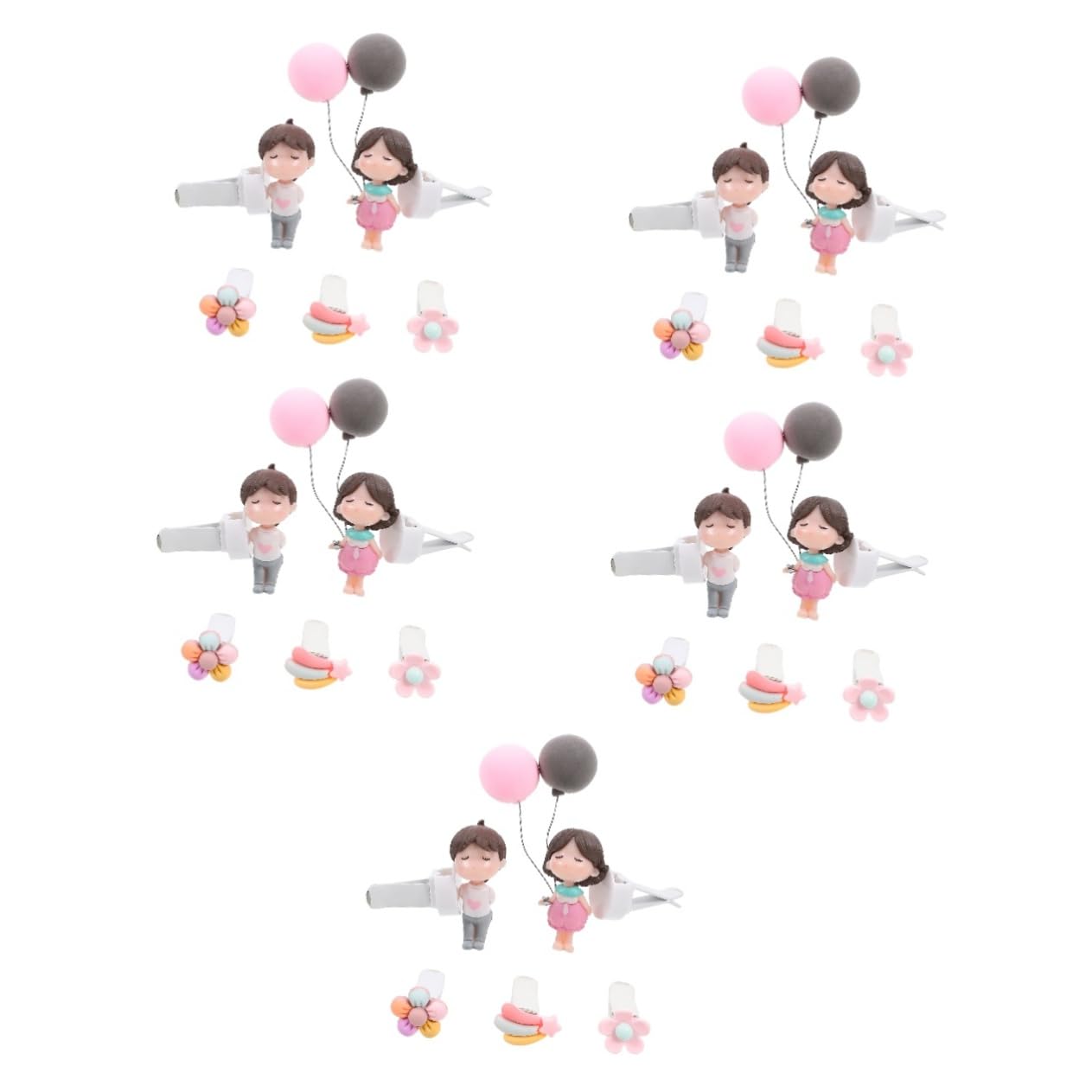 iplusmile 25pezzi Clip Profumatore Per Auto Con Decorazioni Per Interni Palloncini e Fiori Diffusore Aromatico Per Bocchette Aria Materiali Resistenti e Design Elegante