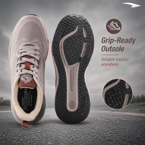 Image of ASIAN Titan-16 Men's Running Shoes | Lightweight Knit Mesh Upper | Breathable Airflow Design | EVA Grip Sole Comfortable Daily Use