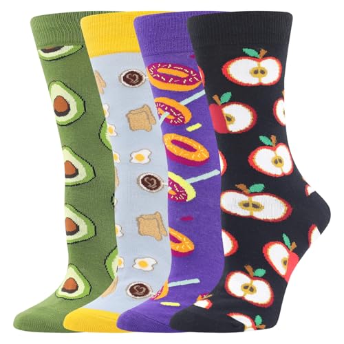 BONANGEL Calcetines Divertidos Mujer Coloridos Calcetines