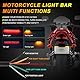 KATUR Motorrad Lichtstreifen Schwanz Bremse Stop Blinker 32-3528 LED 8 Nummernschild Flexible LED Licht