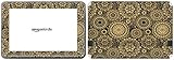Get it Stick it skintabamafirehd89 _ 4 schönen Schwarz Hintergrund mit Gold Farbe Flower Design Skin für Amazon Kindle Fire HD 8,9 Zoll