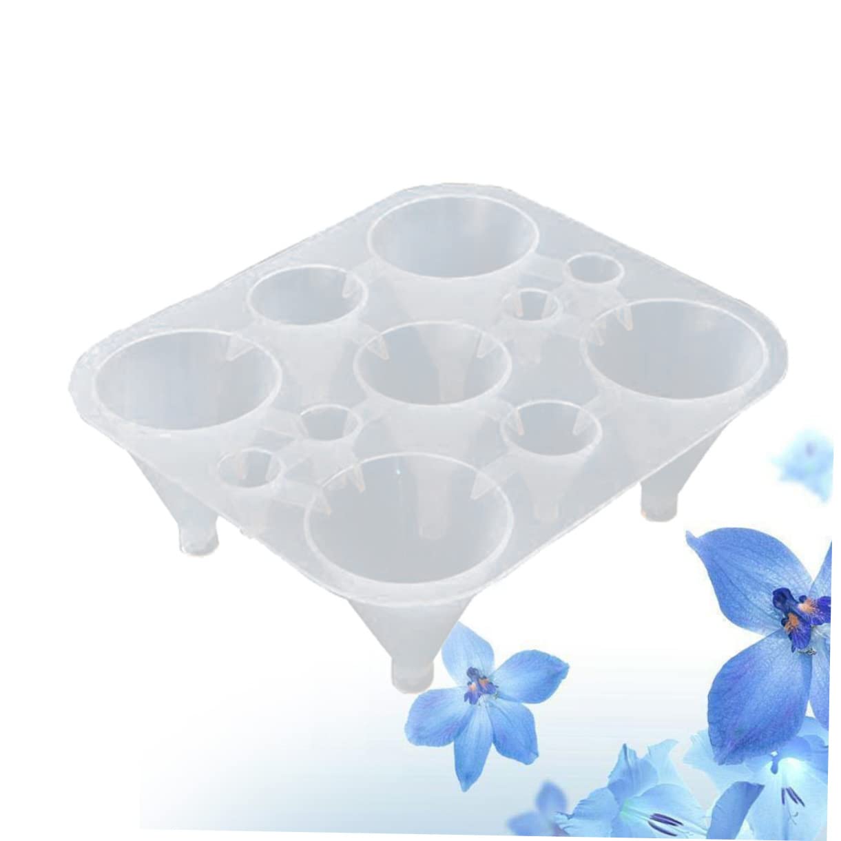 SHINEOFI 2piezas Molde De Silicona Para Repostería Forma De Cono Compartimentos Para Pasteles Fondant y Manualidades Para Hornear y Decorar Postres