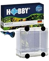 HOBBY Aquaristik Nido 3.1 I 16 x 16 x 14 cm I Netz-Ablaichbehälter zum Separieren von trächtigen Fischen und zur Aufzucht von Jungfischen I Fisch Ablaichkasten für Aquarien I Aquarium Zubehör