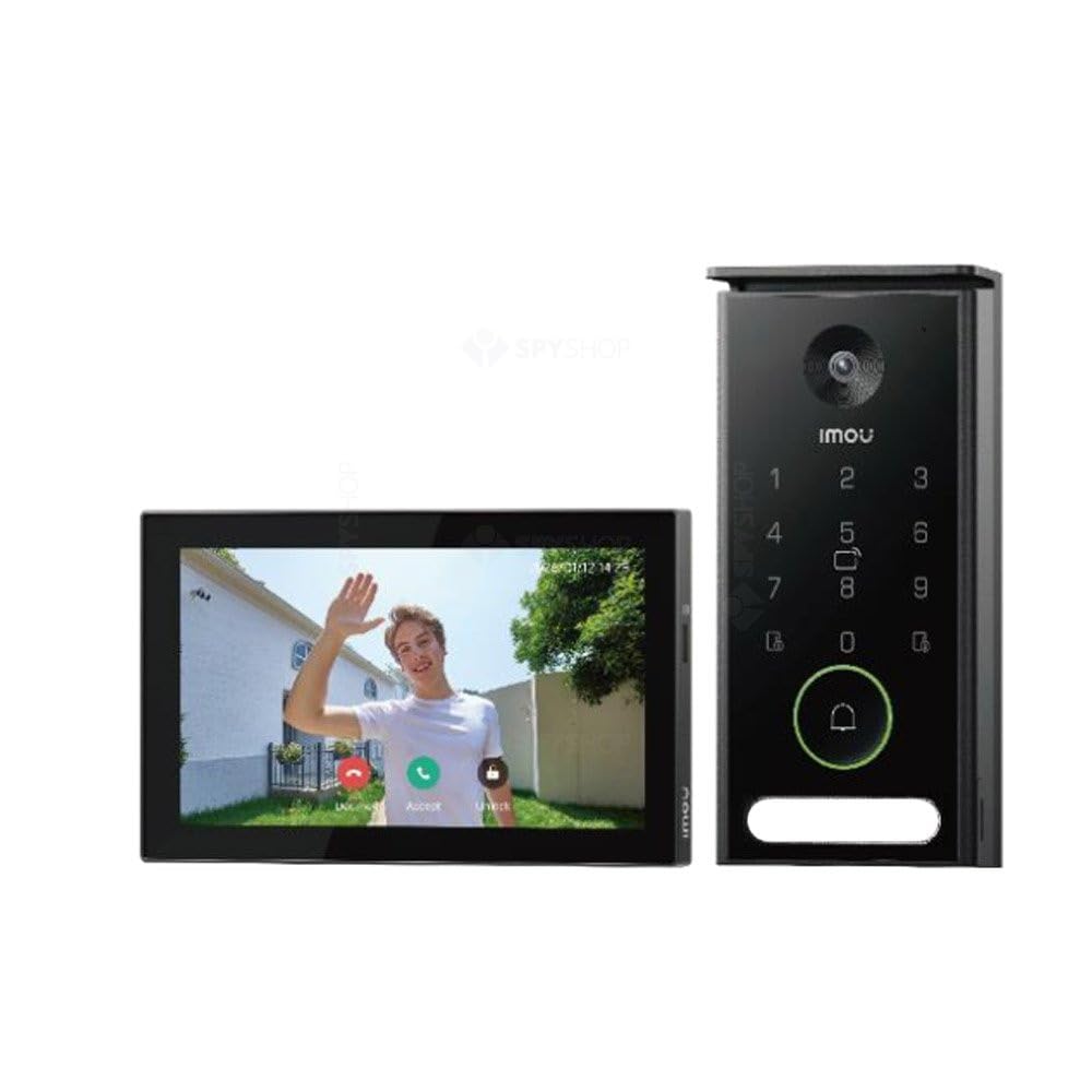 Videocitofono IP PoE con Schermo a Colori da 7" HD, 3K 5MP ili, Rilevamento Umano/Veicoli, Audio Bidirezionale, Visione Notturna, VDP7 - VO1-5M0A/VH1-7A0A