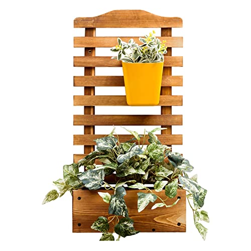 HIMM Support de Fleurs en Bois Massif Multicouche Mural, intérieur/Balcon/Salon Debout de Permanent de Permanent de Plans de Fleurs de Fleurs