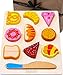 Jaques de Londres Juego de Madera Juegos de Comida Vamos a fingir Junta de Panadería - Juguetes de Madera 2 3 4 5 años de Edad Desde 1795