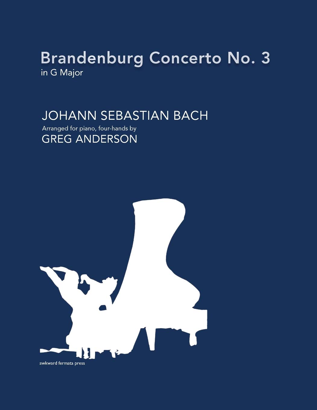 Concerto brandebourgeois n° 3 partition Bach piano 4 mains sol majeur