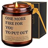 LEADO One More Fire Candle - Coworker, Boss Gifts for Women, Men - Funny Birthday, Office, Appreciation Gifts for Coworker, Boss, Team Lead, Employee - Chaos Coordinator Ideas for Manager, HR, Friend