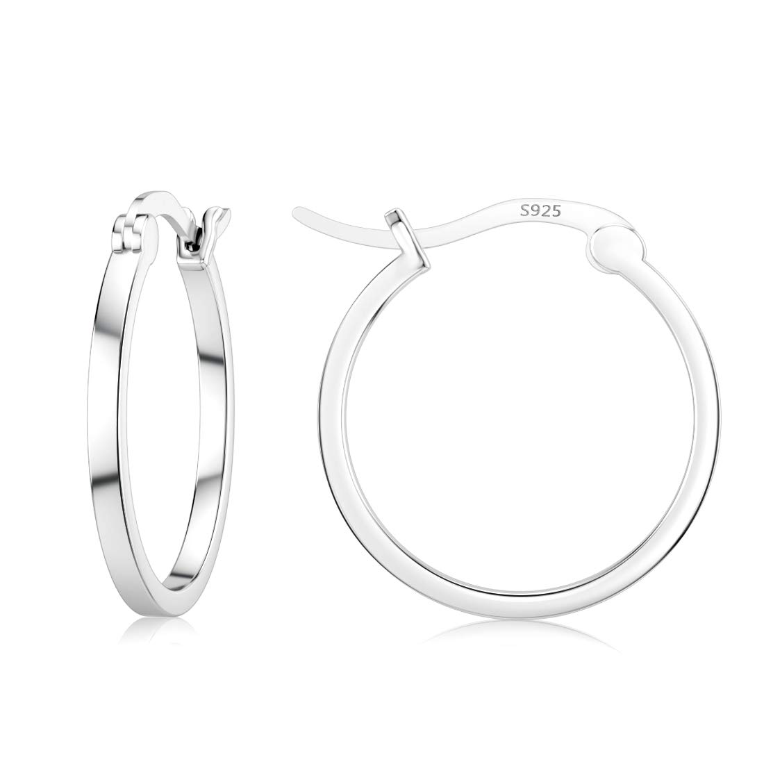 Hoop Earrings Sterling Silver Mini Small Hoop Earrings for Women Girls Sensitive Ears Hypoallergenic Earrings
