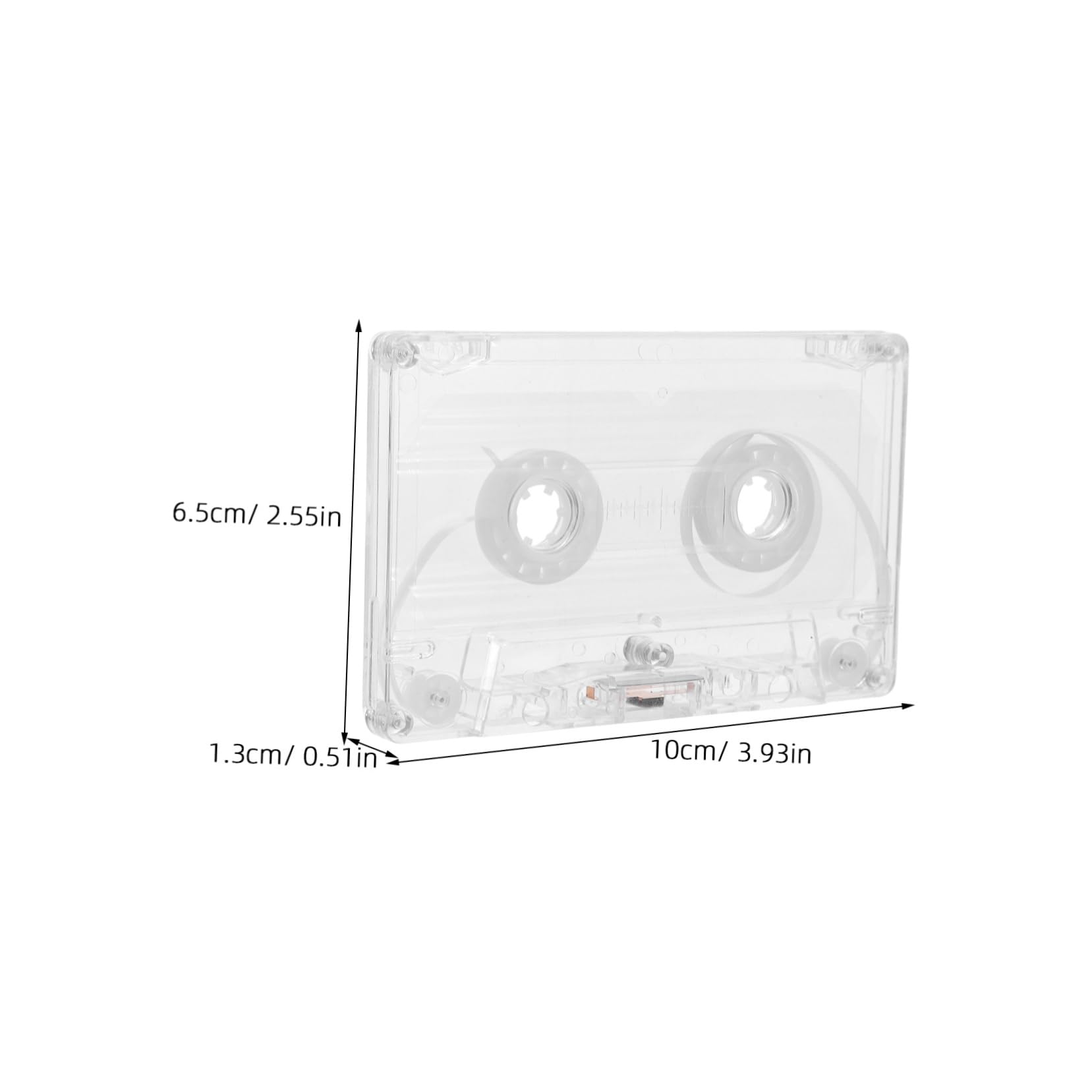 BELLIFFY 4Pcs Retro Cassette Tape Storage Case Clear Blank Audio Tape Holder Box for Music Collection Travel Home Use Durable Versatile Design for Audio Enthusiasts