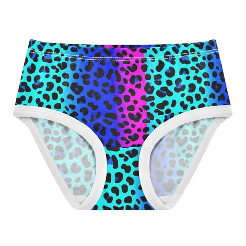 Joisal Cotton Toddlers Underwear Floral Leopard Print Black Spots Panties Little Girl Artistic Briefs Girls Undies 2t