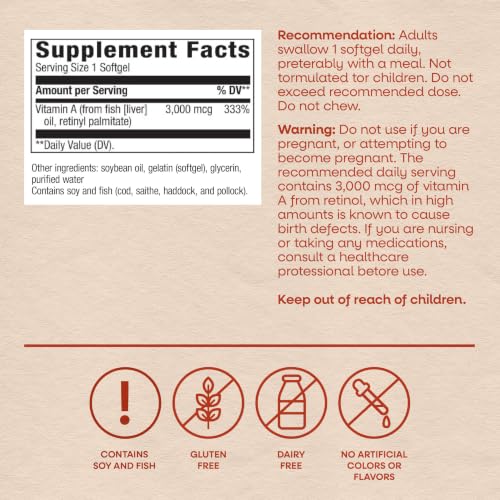 Nature's Way Vitamin A Softgels