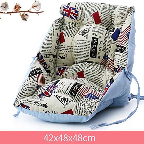 LJ&XJ Doble-a Engrosamiento Cojín De Asiento, Siamés Cómodo Tatami Futón De Mate Duradero Almohadillas para Sillas Oficina Patio-d 42x48x48cm(17x19x19)