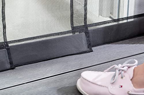 empasa Klemm-Lamellenvorhang 'COMFORT' Fliegenvorhang Fliegengitter Balkontür Insektenschutzvorhang, ohne Bohren oder Kleben, zum Klemmen, zuschneidbar, verschiedene Größen als Selbstbausatz