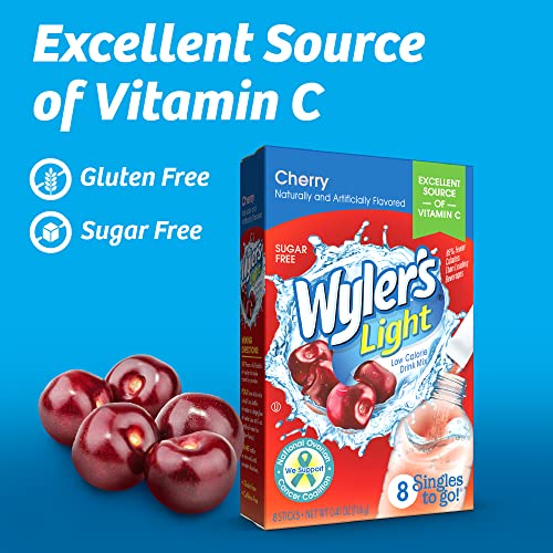 Wyler'S Light 35371 Singles To Go Powder Packets, Water Drink Mix, Cherry thumb #2
