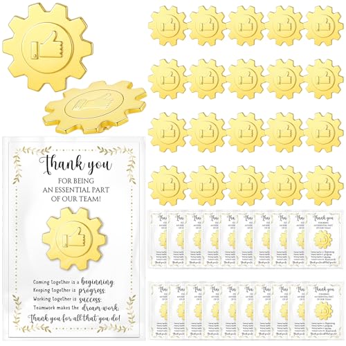Image of Employee Appreciation Gifts Team Pins for Coworkers Bulk Inspirational Lapel Pin with Thank You Cards Organza Bags Team Appreciation for Back to School Office Staff Coworker