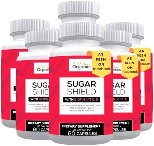 (6 Bottles) Sugar Shield - Advanced Sugar Support Supplement - Bi...