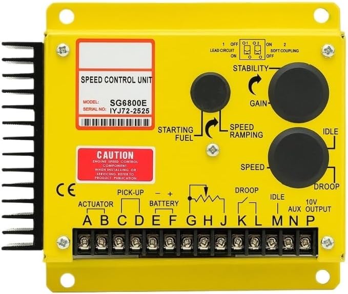 SG6800E Electric Speed Controller Engine Governor Board with Chip DC Motor Control Module Diesel Generator Accessories(ESD5131)