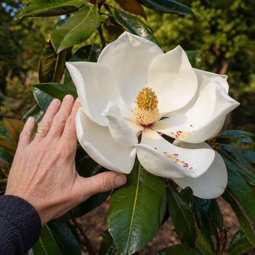 2 Southern Magnolia Tree - 18-24" Tall Live Plants - Fragrant White Flowers - Fast Growing Seedling - Magnolia grandiflora - (2 Pack)