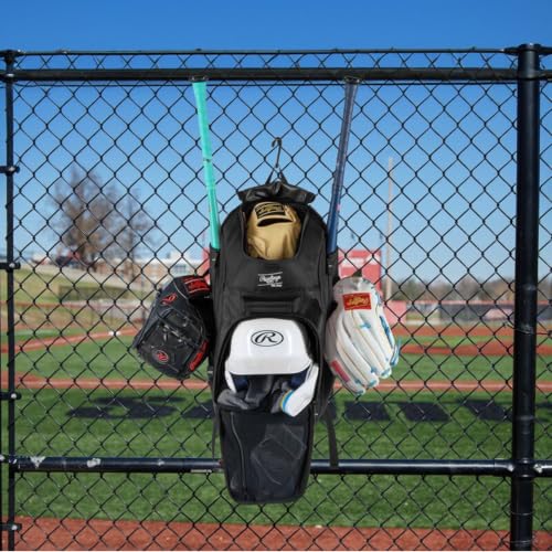 Sac à dos baseball Rawlings bleu marine pour équipement de sport - 5