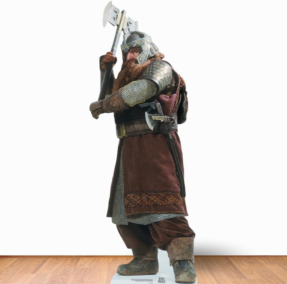 Star Cutouts Gimli The Lord of Rings Lifesize Cardboard Cutout with Mini
