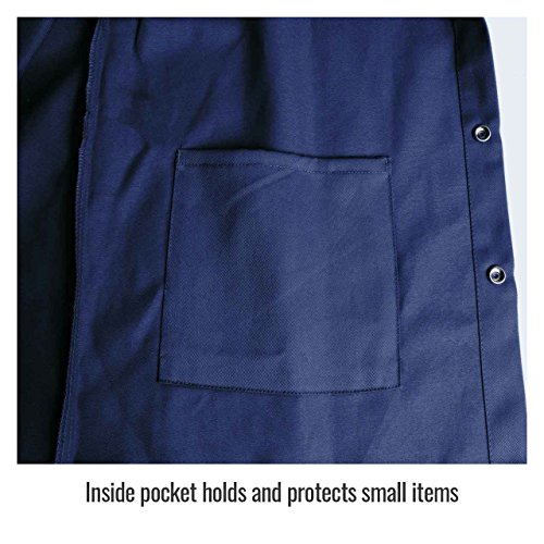 Black Stallion FN9-30C 30" 9oz. Navy FR Cotton Welding Jacket4
