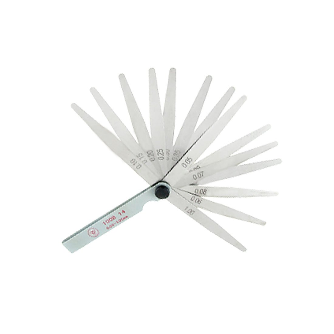 Aexit 14 in Reference Gauges 1 Folding 0.05-1.00mm Thickness Leaf Measure Feeler Gauges Feeler Gauge
