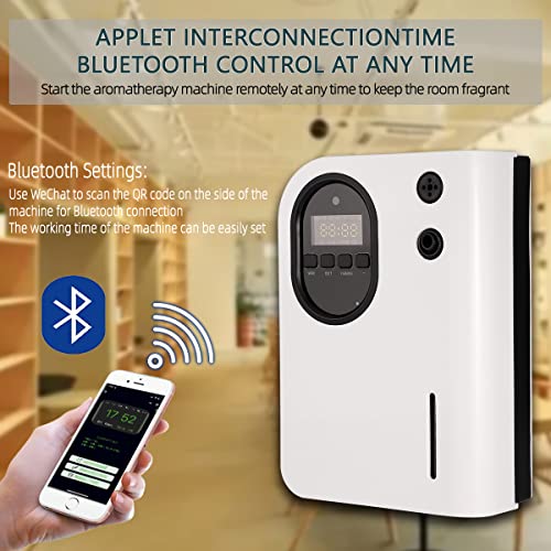 Atomizing Essential Oil Diffuser | Up To 1,500 Square Feet | Silent Waterless Smart Diffuser With Timer (White) Fragrance Diffuser #TOP6