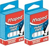 Maped M593500 - Kreide Peps, 20er Packung, rund, weiß